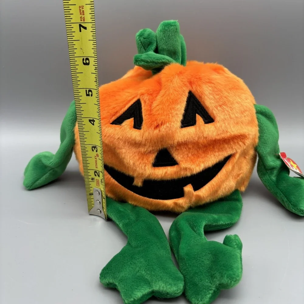 Ty Beanie Buddy - PUMKIN' - the Jack‎ O Lantern Halloween Pumpkin